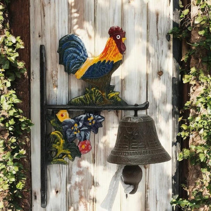 Door Bell Rooster Farmhouse Cast Iron