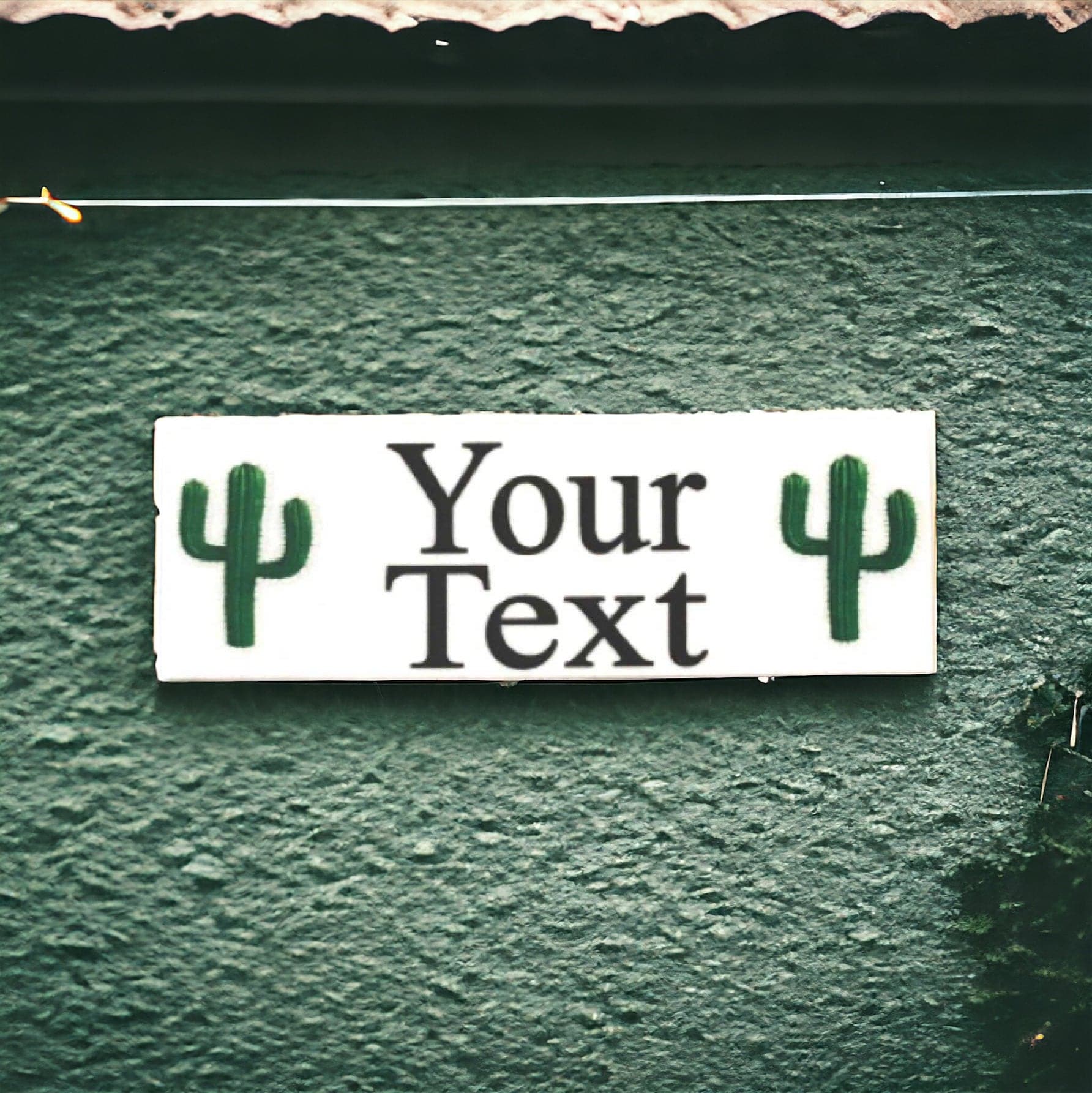 Cactus Mexican Custom Personalised Sign - The Renmy Store Homewares & Gifts 