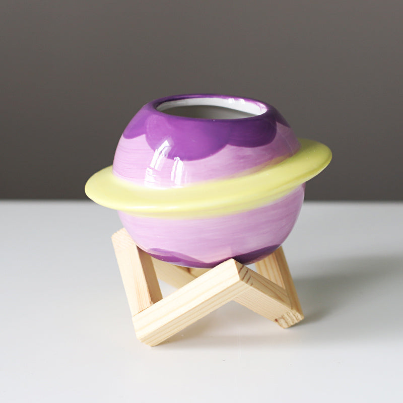 Planter Pot Flower Plant Garden Planet Galaxy