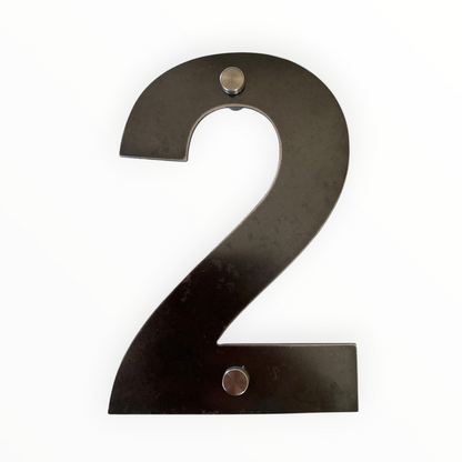 Rusty Metal House Numbers & Letters | Cor10 Steel Letterbox Street Address Sign Aussie Made