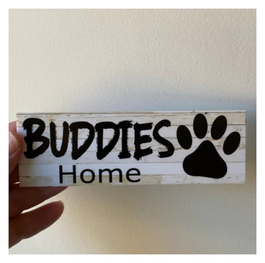 Dog Kennel House Custom Personalised Rustic Pets Name Sign - The Renmy Store Homewares & Gifts 