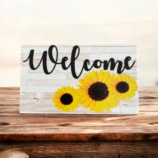 Welcome Sunflower Country Sign