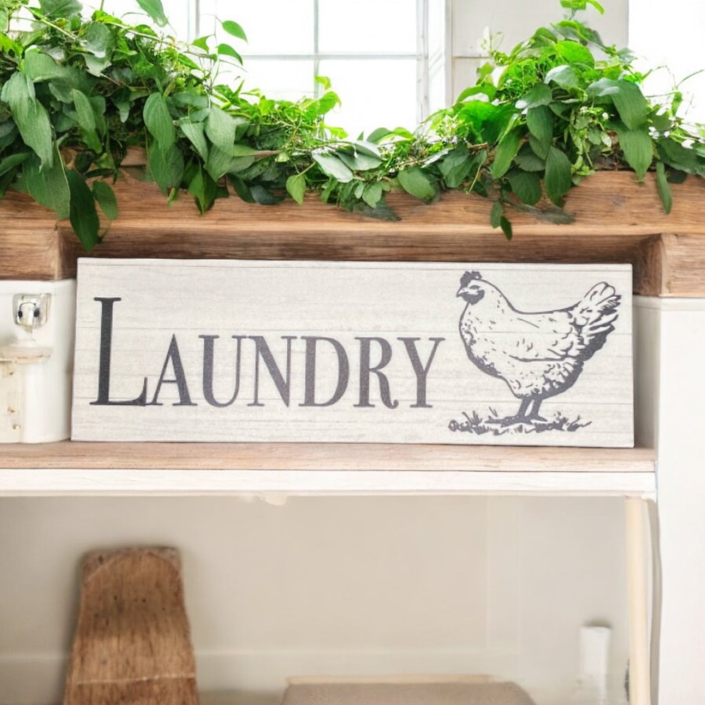 Chicken Toilet Laundry Bathroom Sign - The Renmy Store Homewares & Gifts 