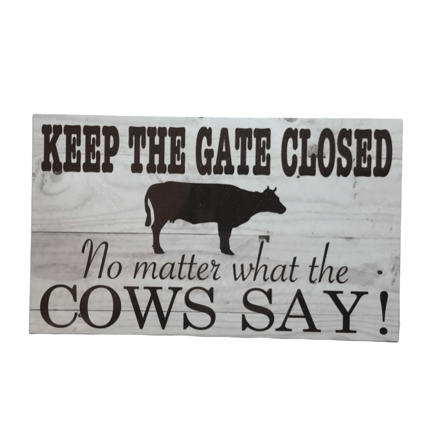 Cow Lover Socks Keep Gate Closed Sign Gift Set - The Renmy Store Homewares & Gifts 