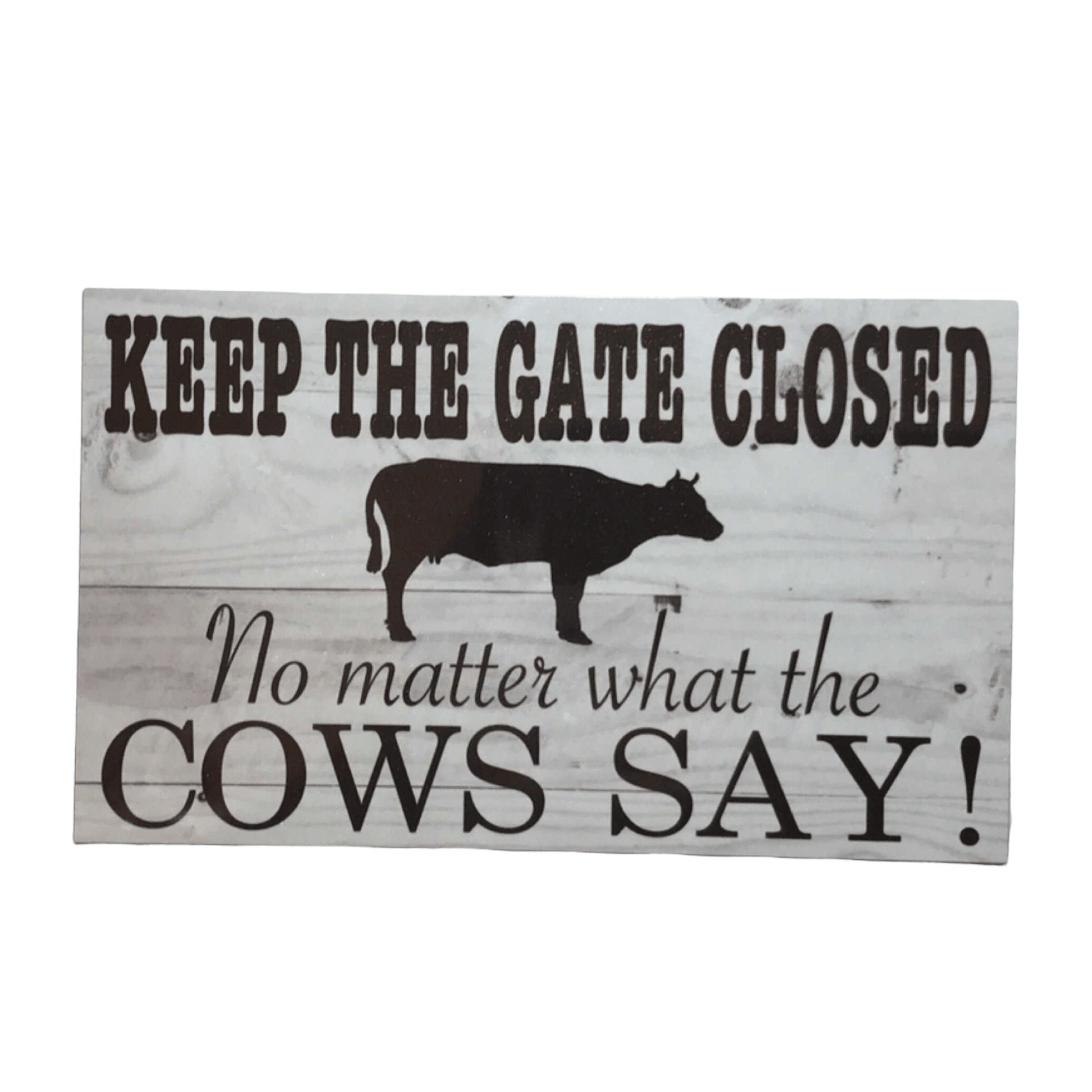 Cow Lover Socks Keep Gate Closed Sign Gift Set - The Renmy Store Homewares & Gifts 