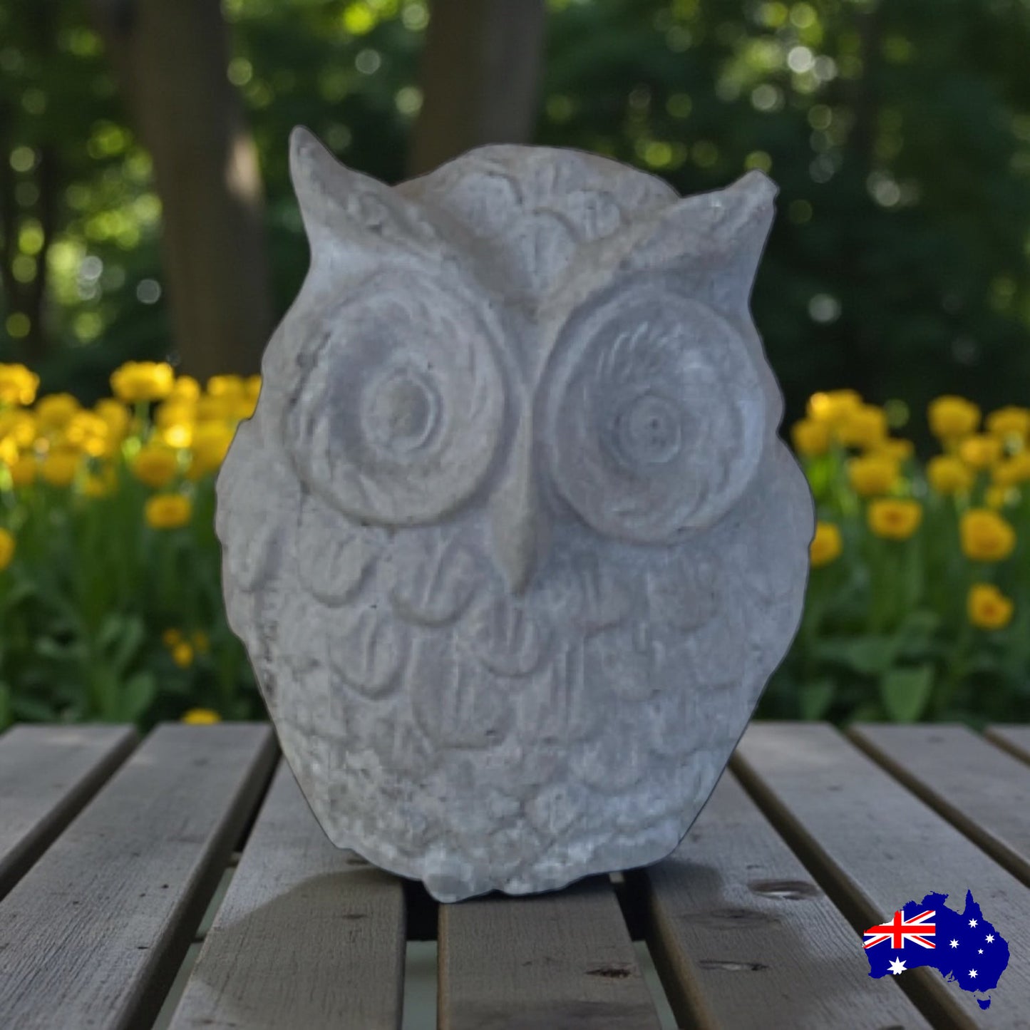 Owl Bird Aussie Handmade Concrete