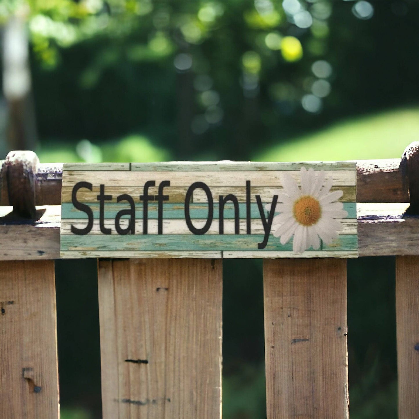 Staff Only with Daisy Sign - The Renmy Store Homewares & Gifts 