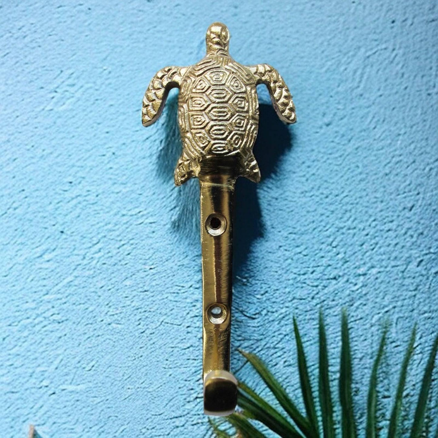 Hook Turtle Coastal Brass - The Renmy Store Homewares & Gifts 