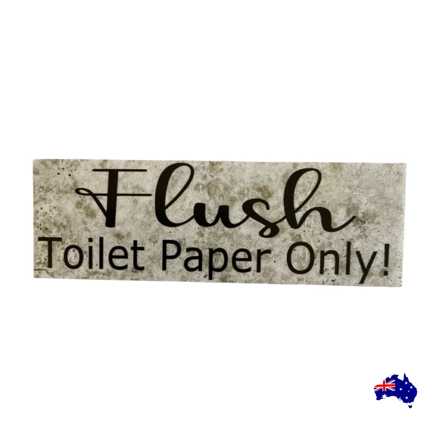 Flush Toilet Paper Only Please Sign | Bathroom Toilet Acrylic Signage Australia