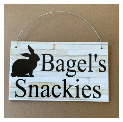 Rabbit Bunny Custom Personalised Sign