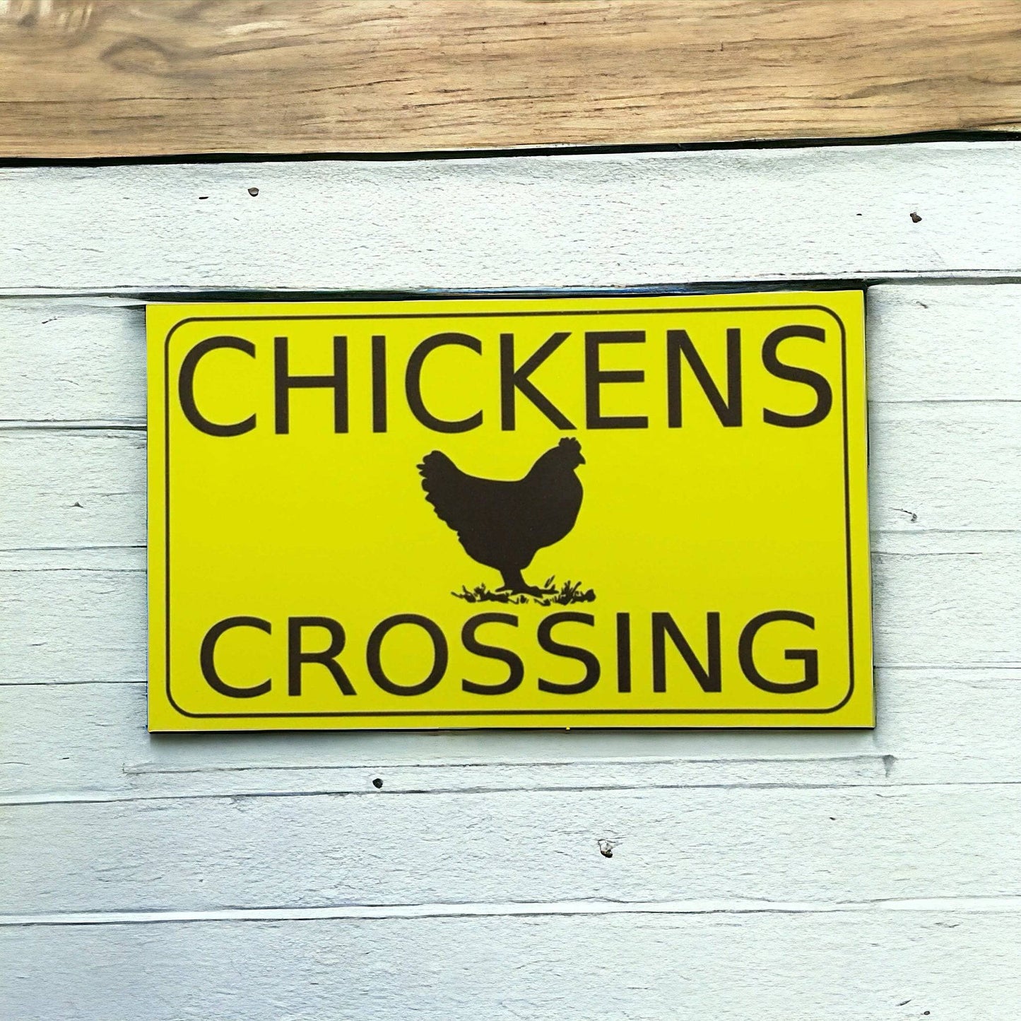 Chickens Crossing Sign