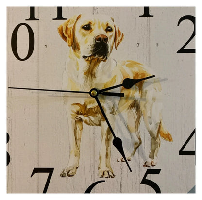 Clock Wall Dog Labrador Golden Retriever 30cm 60cm Aussie Made