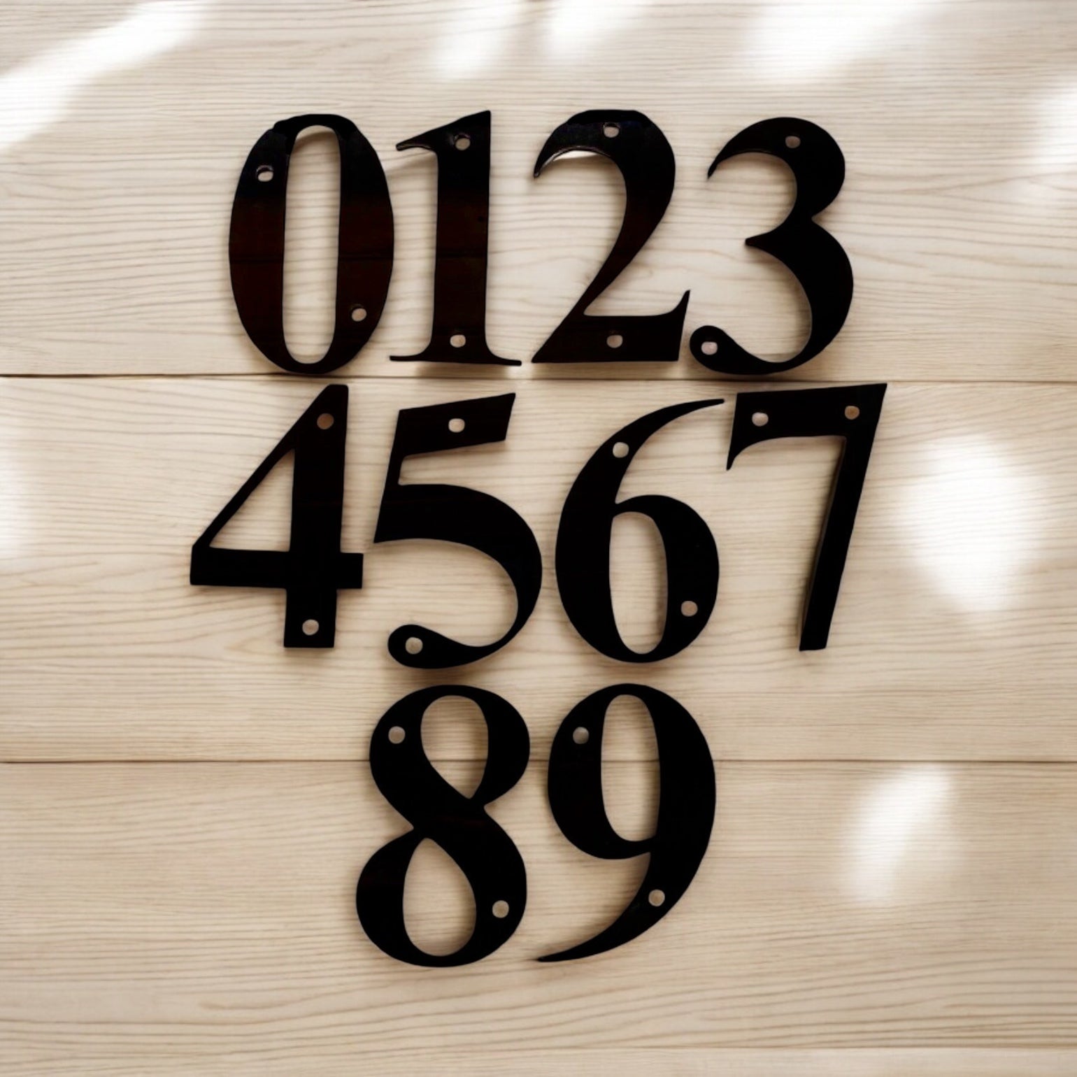 Number House Address Letterbox Street Black or White 10cm - The Renmy Store Homewares & Gifts 