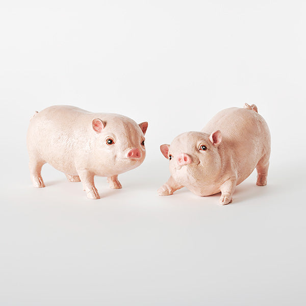 Pig Pair Ornament Farmhouse Country