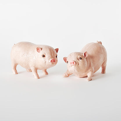 Pig Pair Ornament Farmhouse Country