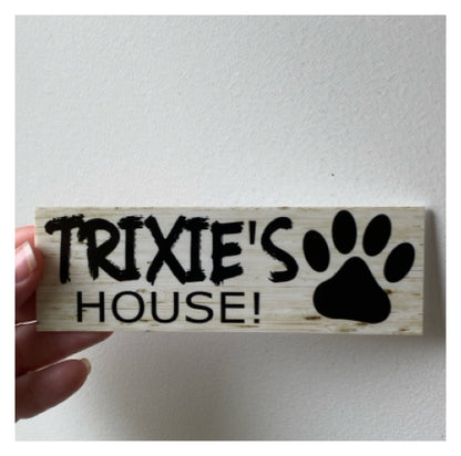 Dog Kennel House Custom Personalised Pets Name Sign