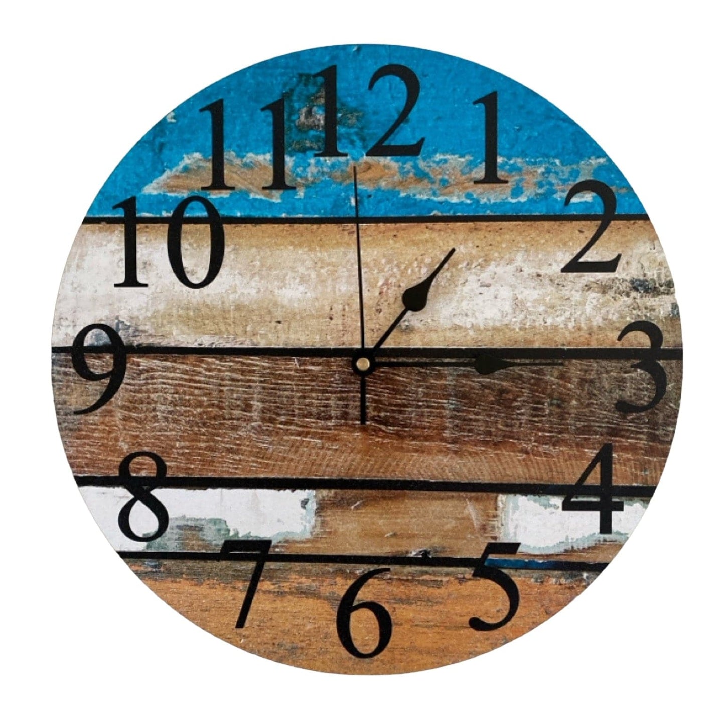 Clock Wall Rustic Timber Aussie Made - The Renmy Store Homewares & Gifts 