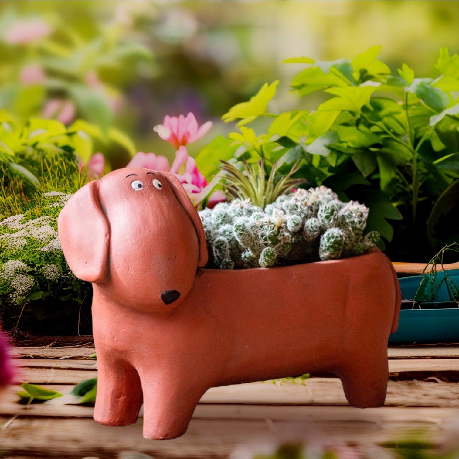 Planter Pot Super Dog Garden - The Renmy Store Homewares & Gifts 