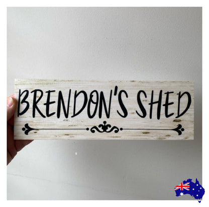 Shed Custom Personalised Vintage Sign