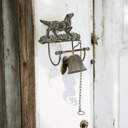 Door Bell Dog French White Wash - The Renmy Store Homewares & Gifts 