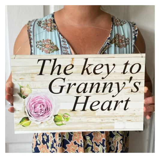 Rose Lilac Purple Garden Custom Personalised Sign - The Renmy Store Homewares & Gifts 