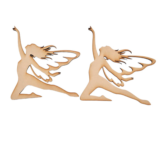 Fairy Fairies Set of 2 MDF DIY Raw Cut Out Art Craft Decor - The Renmy Store Homewares & Gifts 