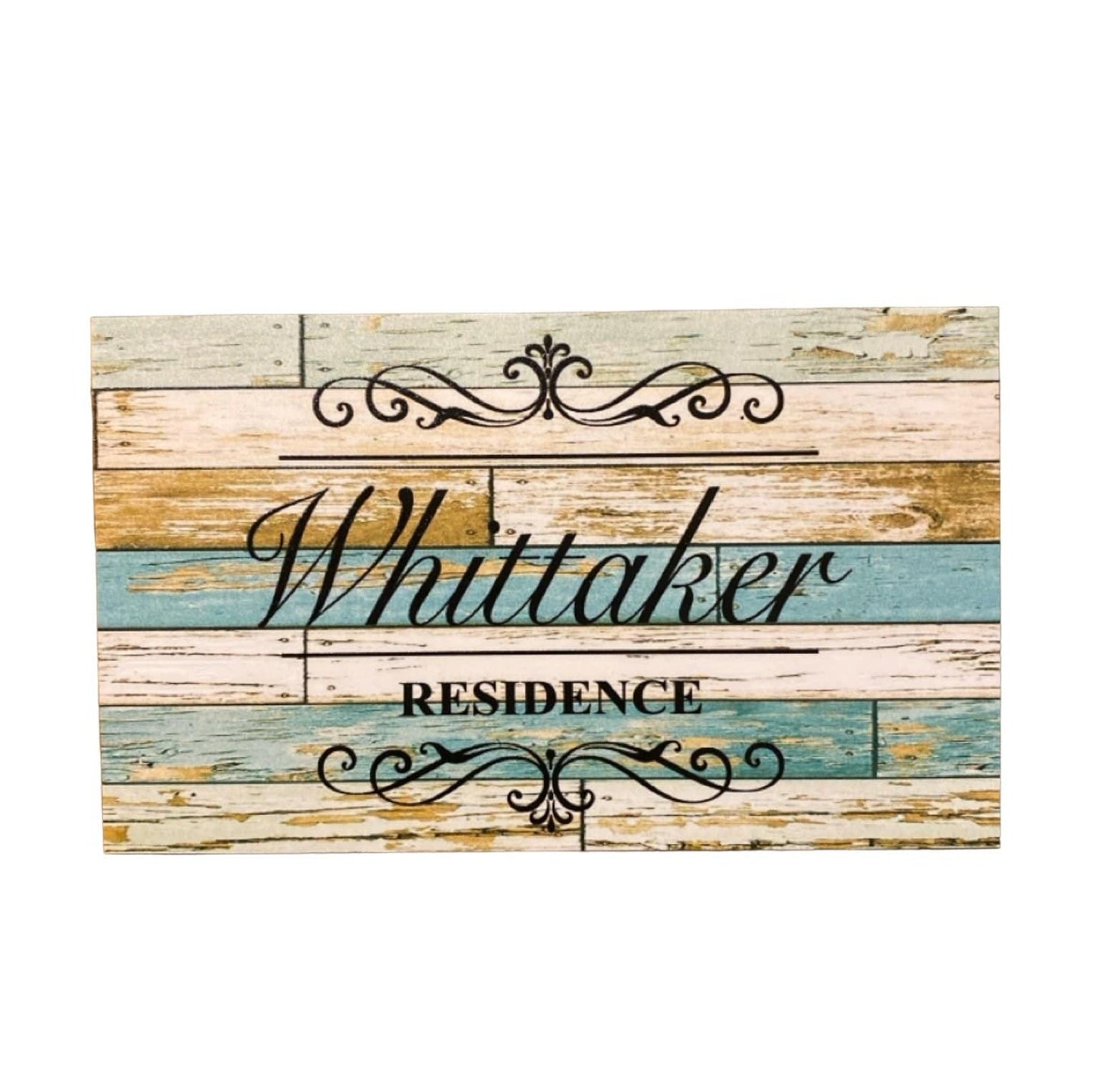 Residence Family Scroll Custom Personalised Sign - The Renmy Store Homewares & Gifts 