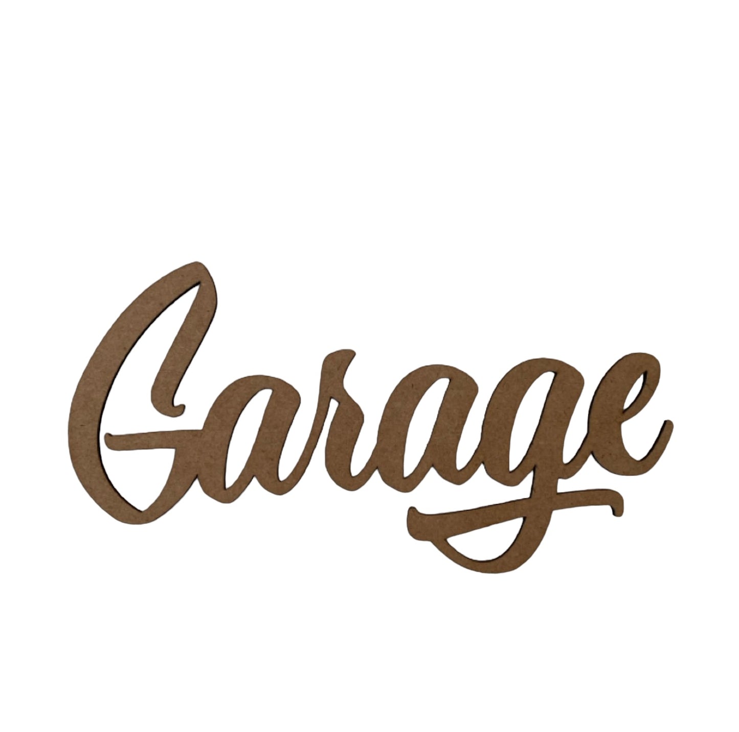 Garage Door Word Sign MDF DIY Wooden