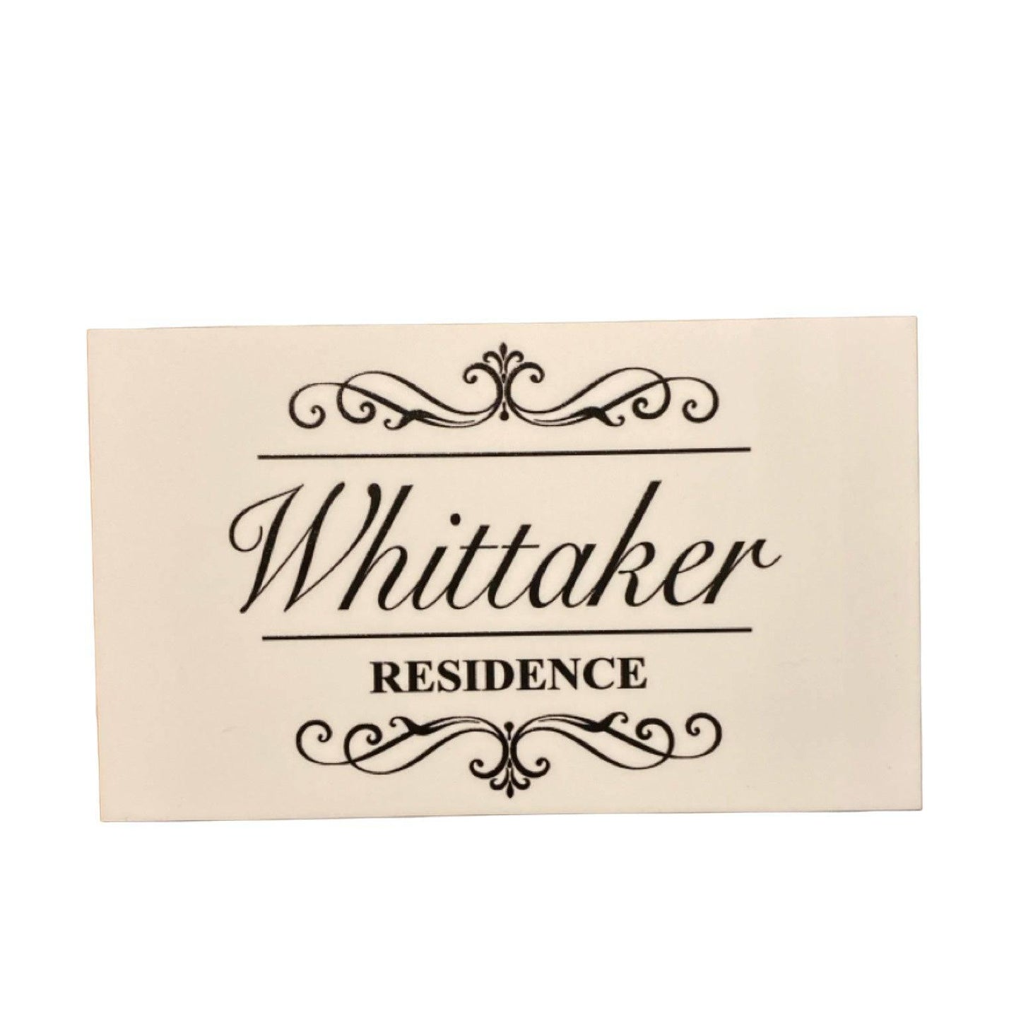 Residence Family Scroll Custom Personalised Sign - The Renmy Store Homewares & Gifts 