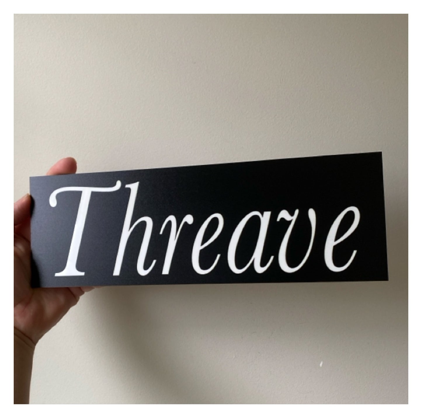 Black White Custom Personalised Sign - The Renmy Store Homewares & Gifts 