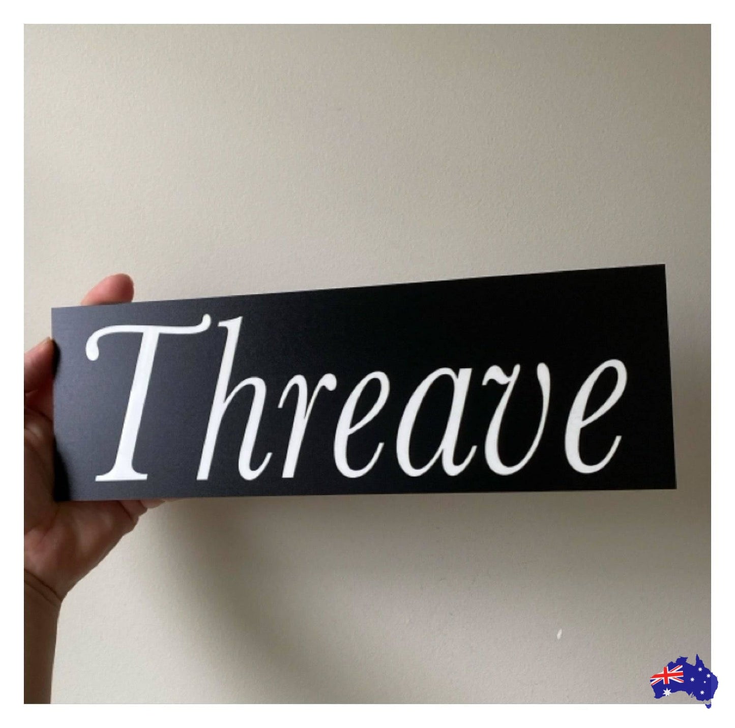 Black White Custom Personalised Sign - The Renmy Store Homewares & Gifts 