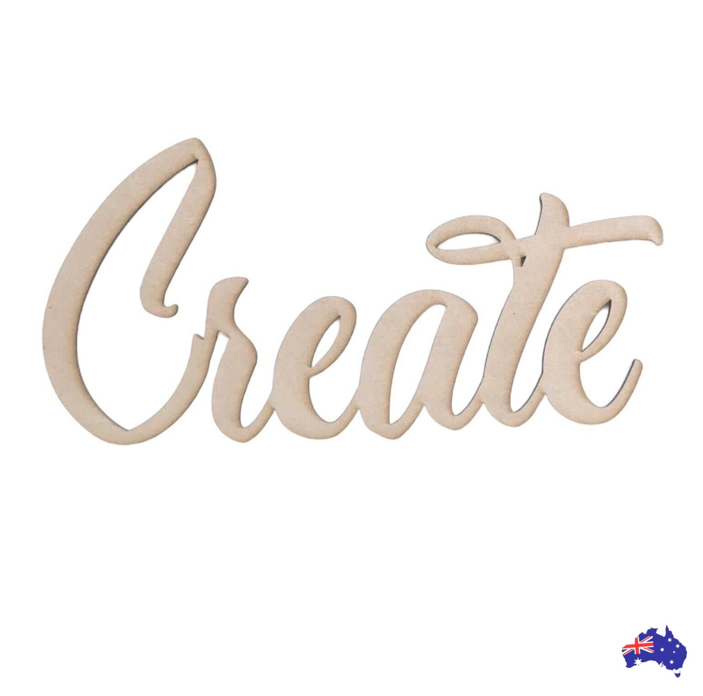 Create Word Wall Quote Art DIY Raw MDF Timber Wood - The Renmy Store Homewares & Gifts 