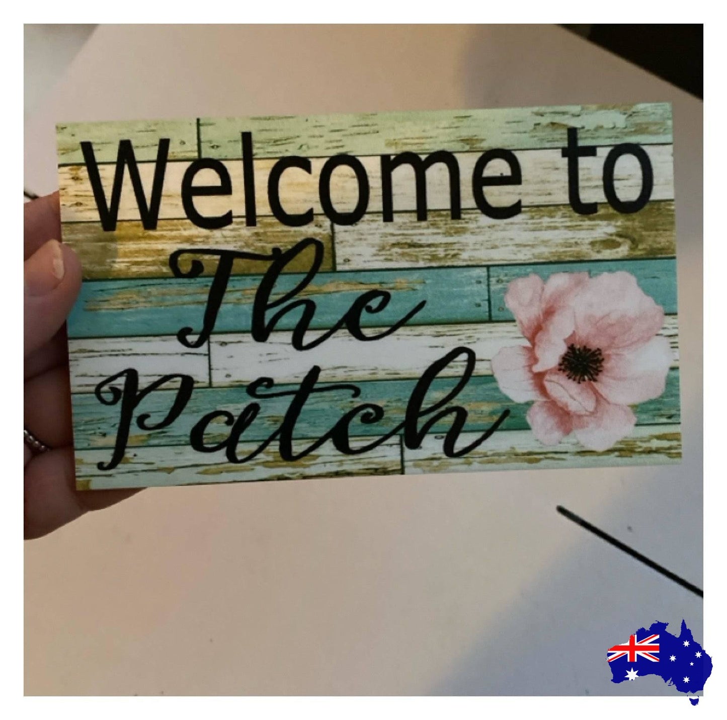 Welcome Garden Custom Personalised Sign Flower - The Renmy Store Homewares & Gifts 