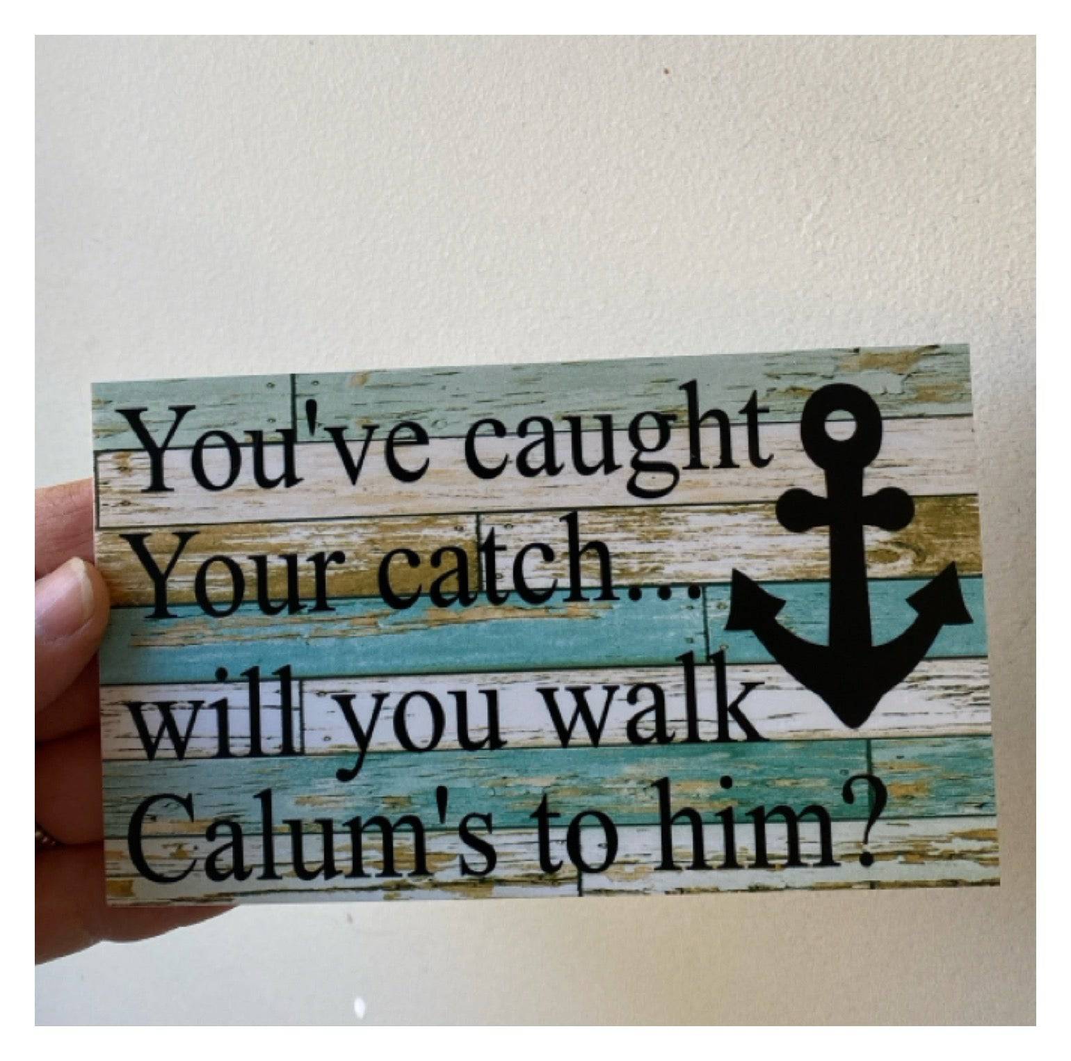 Anchor Nautical Blue Your Text Custom Wording Sign - The Renmy Store Homewares & Gifts 