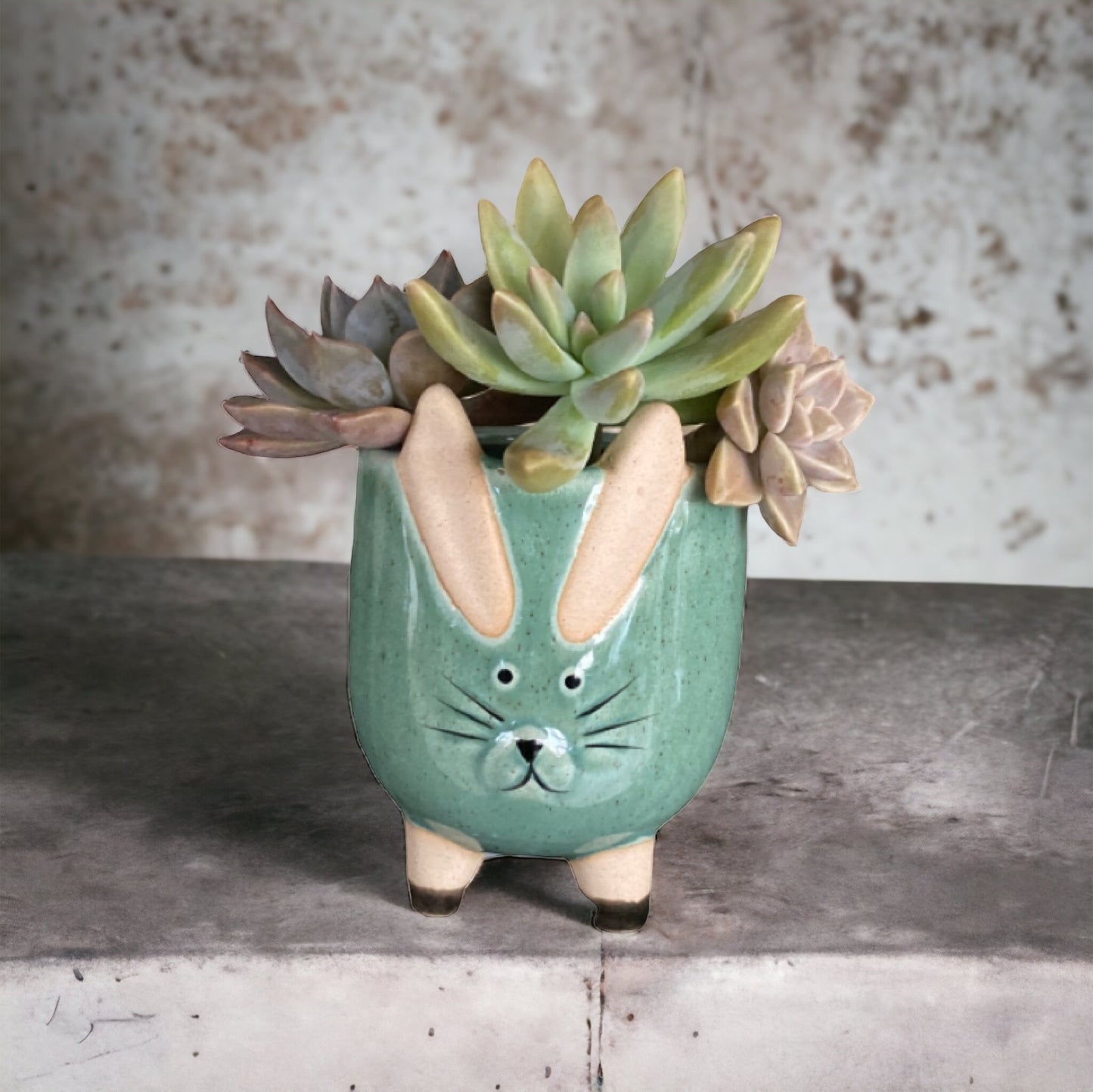 Plant Pot Planter Rabbit Greenery