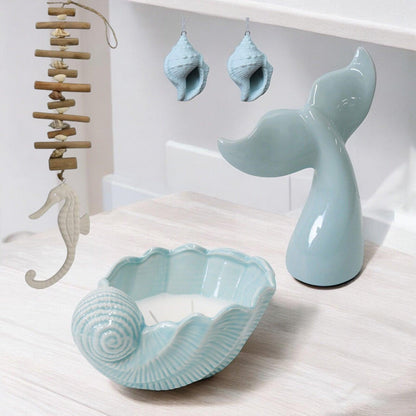 Shell Candle Whale Seahorse Shells Gift - The Renmy Store Homewares & Gifts 