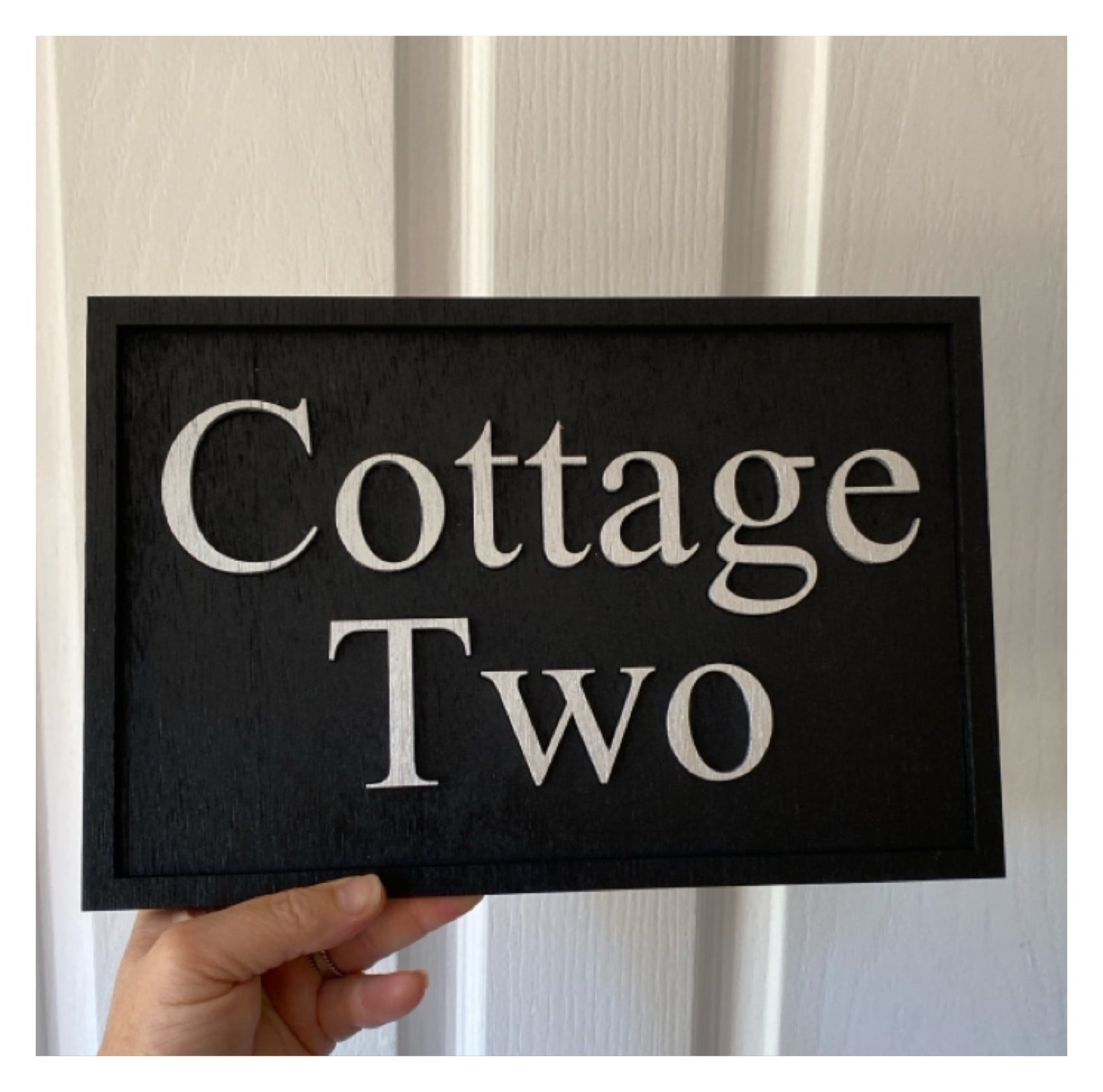 Cottage House Residence Timber Wood Custom Personalised Large Sign