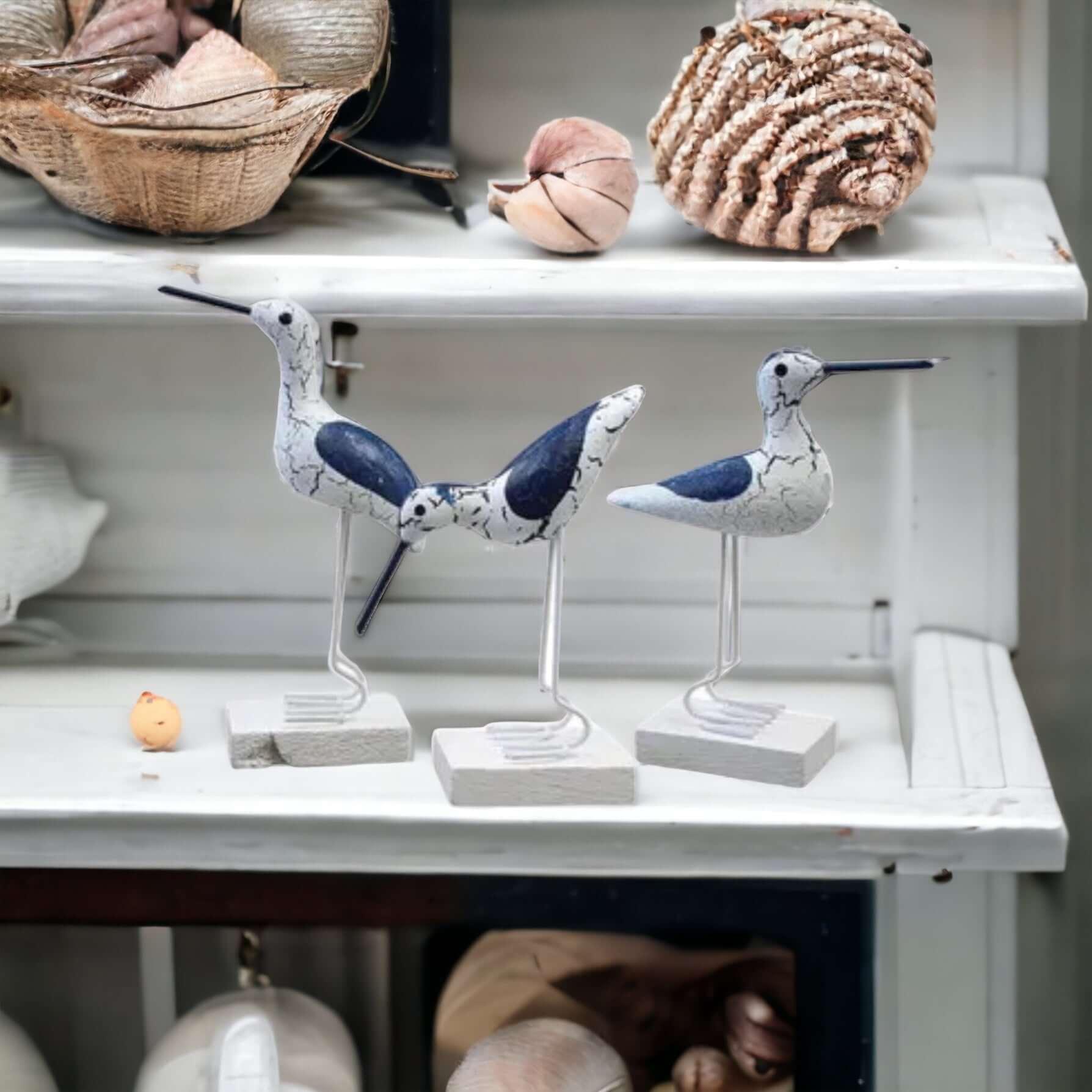 Bird Ocean Coastal Set of 3 Blue - The Renmy Store Homewares & Gifts 