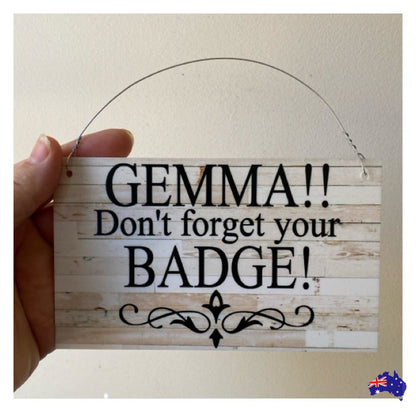 Custom Personalised White Wash Scroll Sign - The Renmy Store Homewares & Gifts 