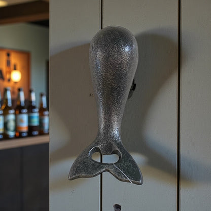 Wall Bottle Opener Whale Beach House Cast Iron