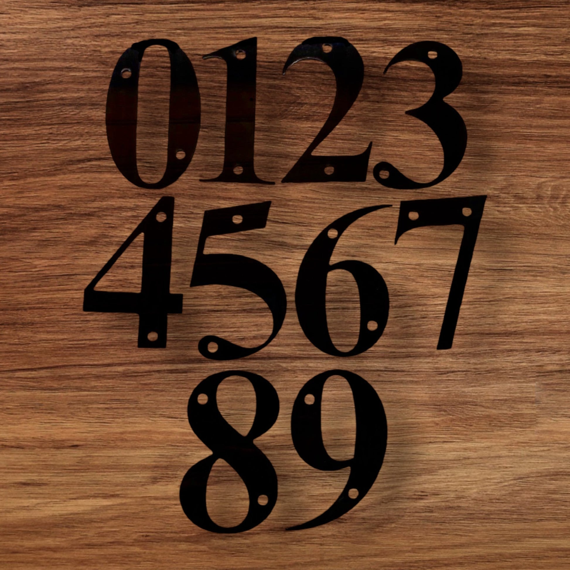 Number House Address Letterbox Street Black or White 10cm - The Renmy Store Homewares & Gifts 