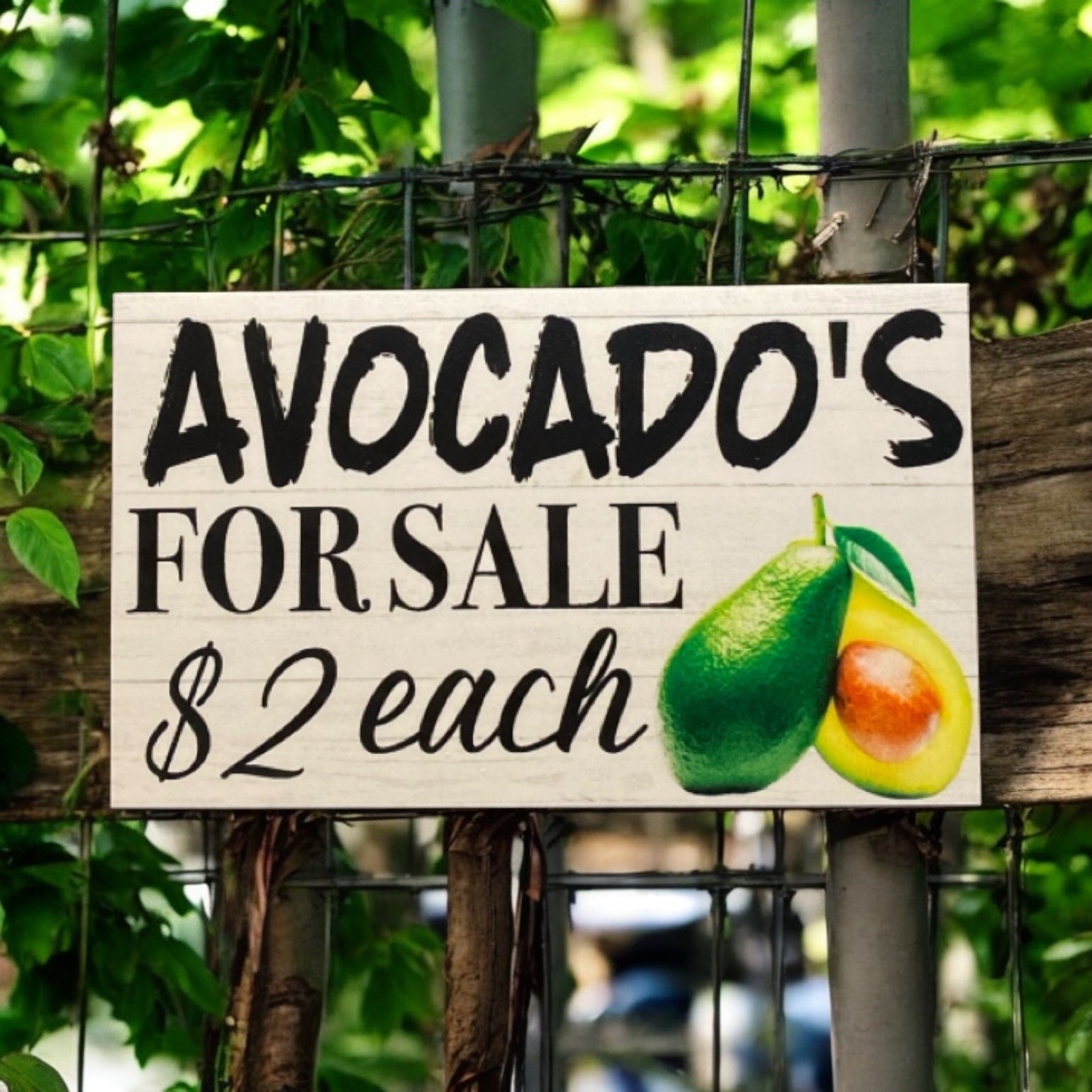 Avocados For Sale Farm Road Stall Custom Homesteading Sign - The Renmy Store Homewares & Gifts 