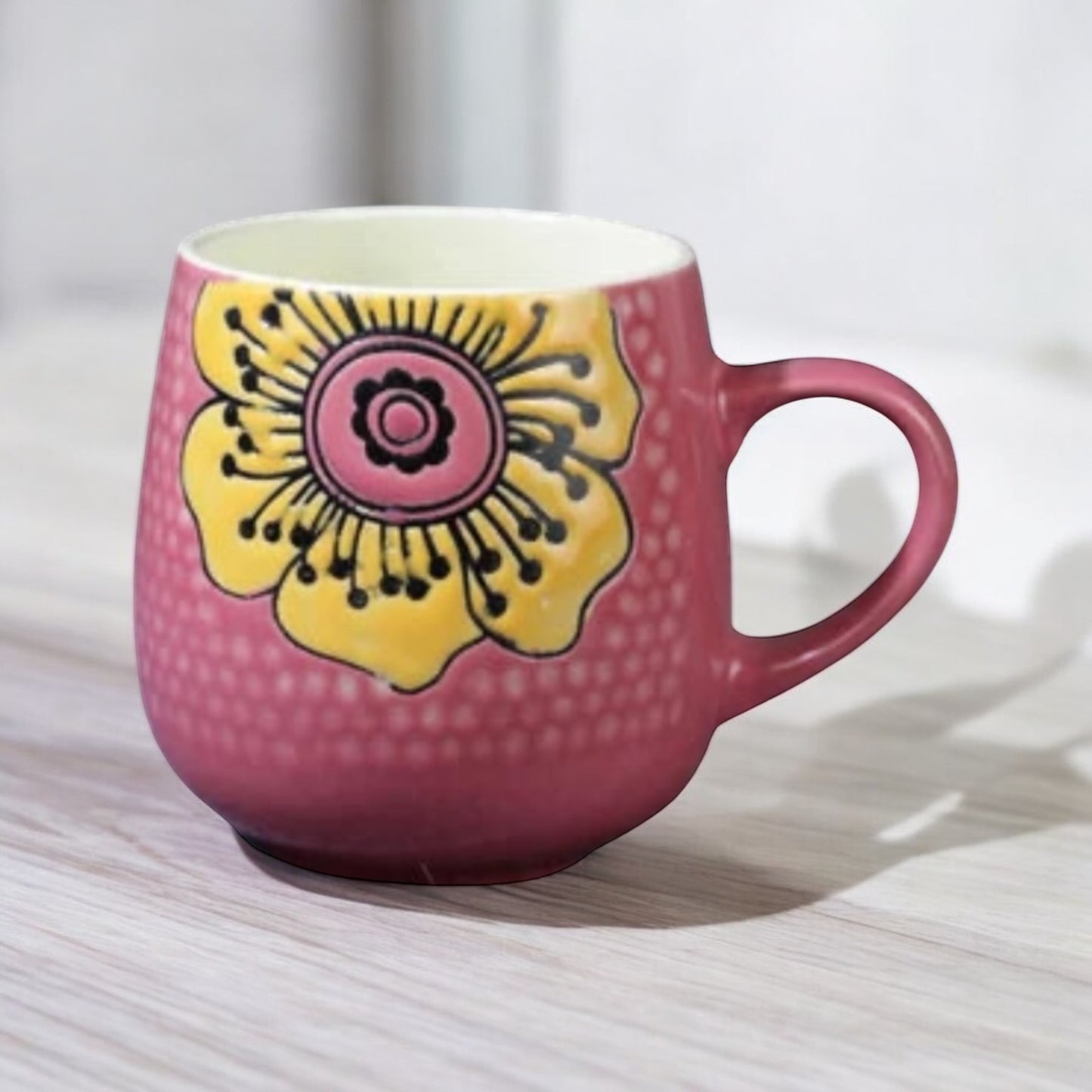 Mug Cup Tea Coffee Pink Flower