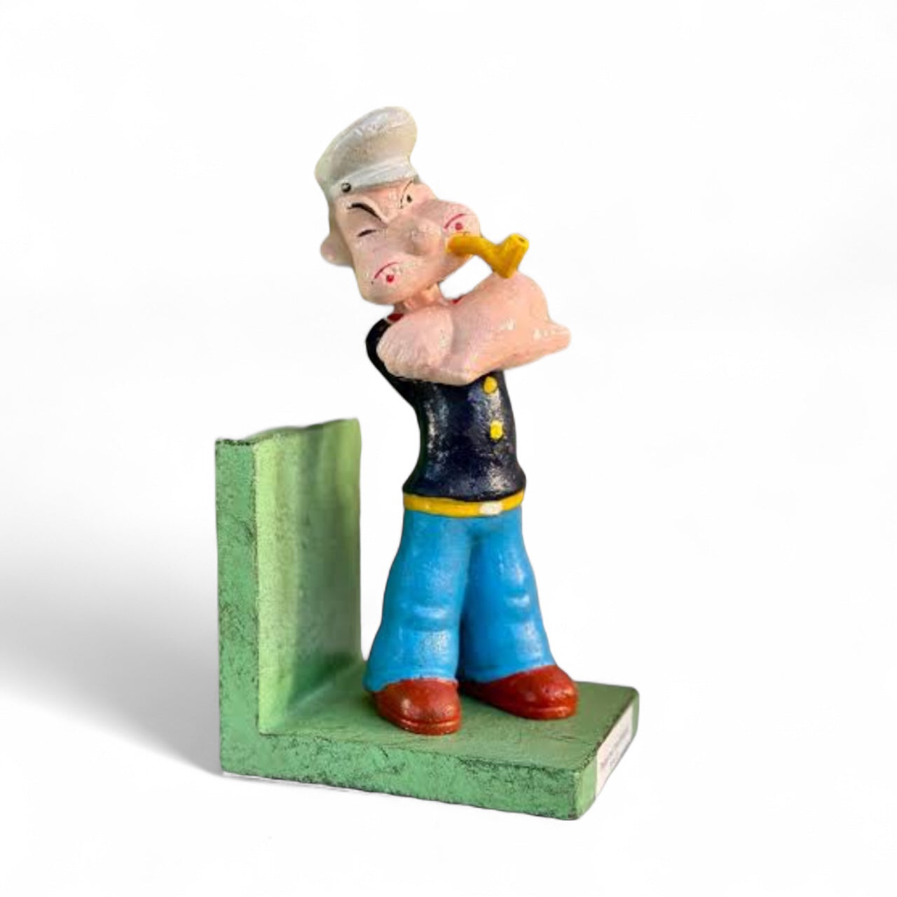 Book Ends Popeye and Olive Cartoon Vintage Cast Iron