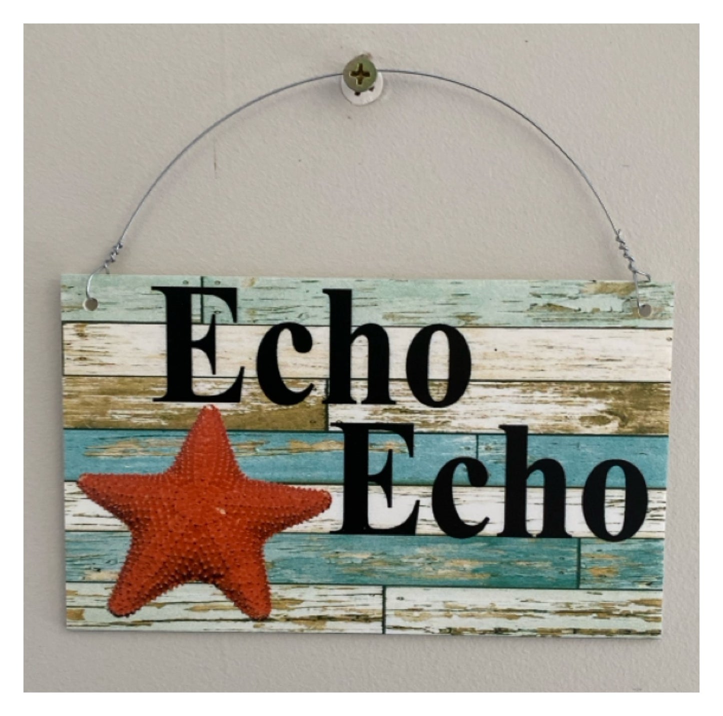 Starfish Beach House Custom Personalised Sign - The Renmy Store Homewares & Gifts 