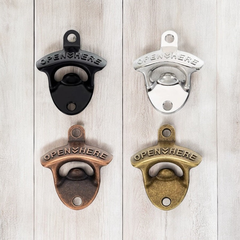 Bottle Opener Wall Open Here Metal