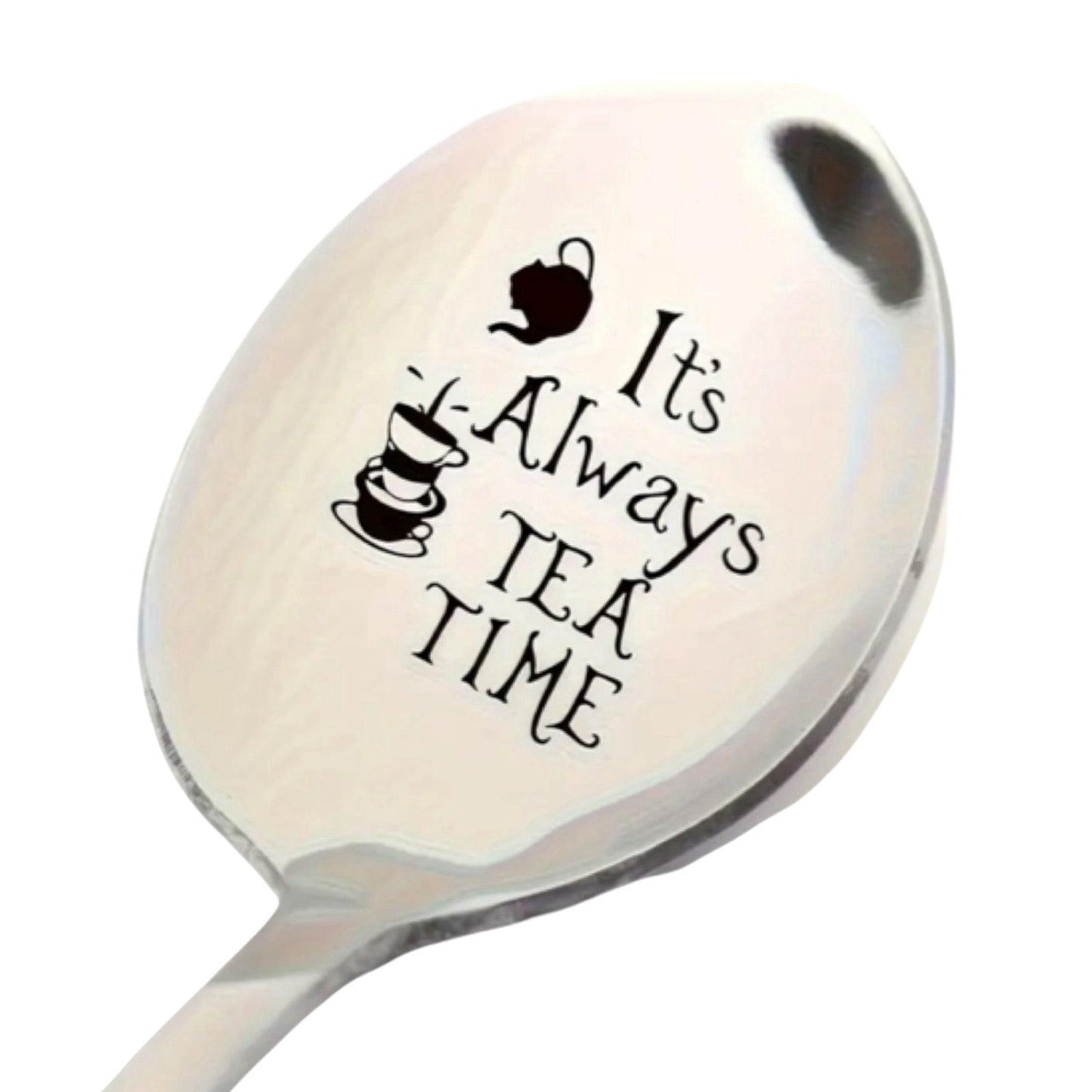 Organic Herbal Tea Spoon Strainer Crystal Sign Gift - The Renmy Store Homewares & Gifts 