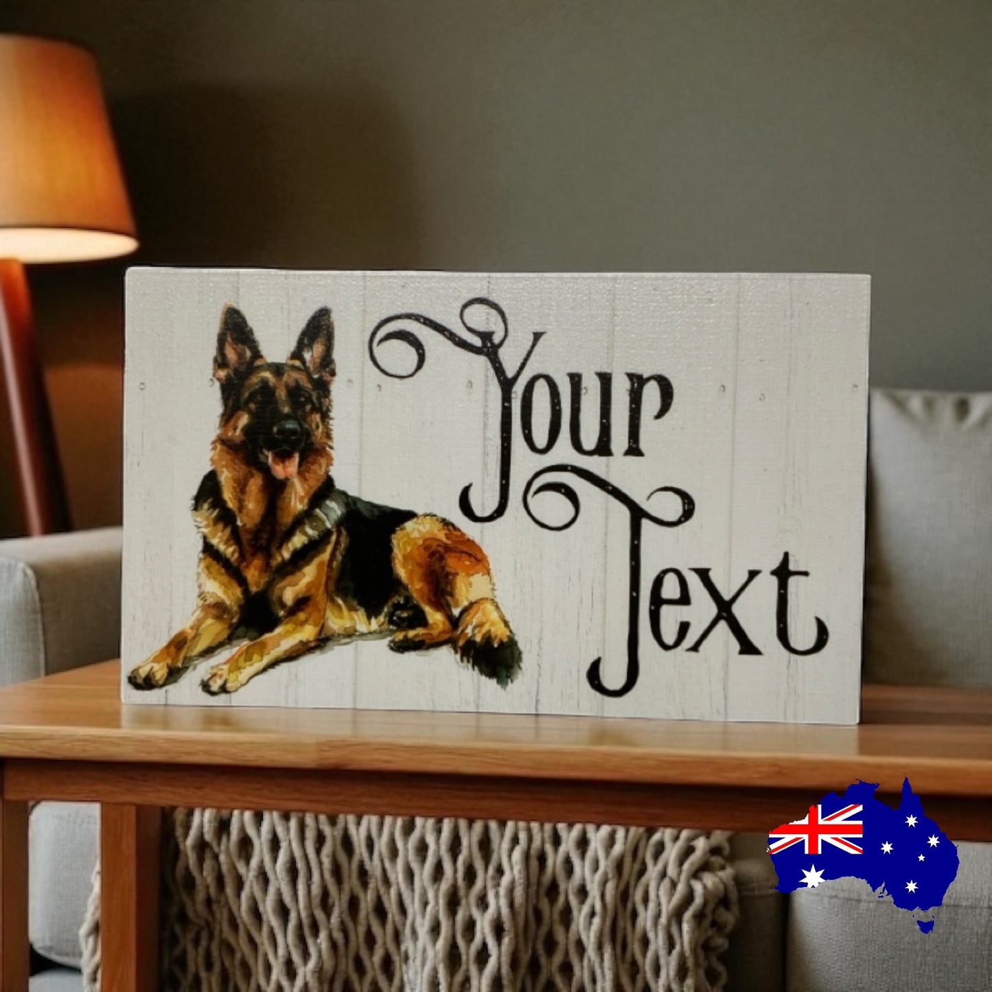 German Shepherd Dog Personalised Custom Sign