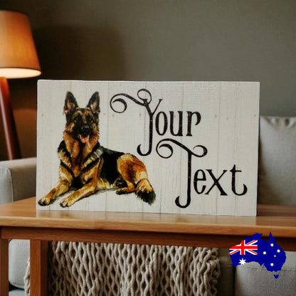 German Shepherd Dog Personalised Custom Sign