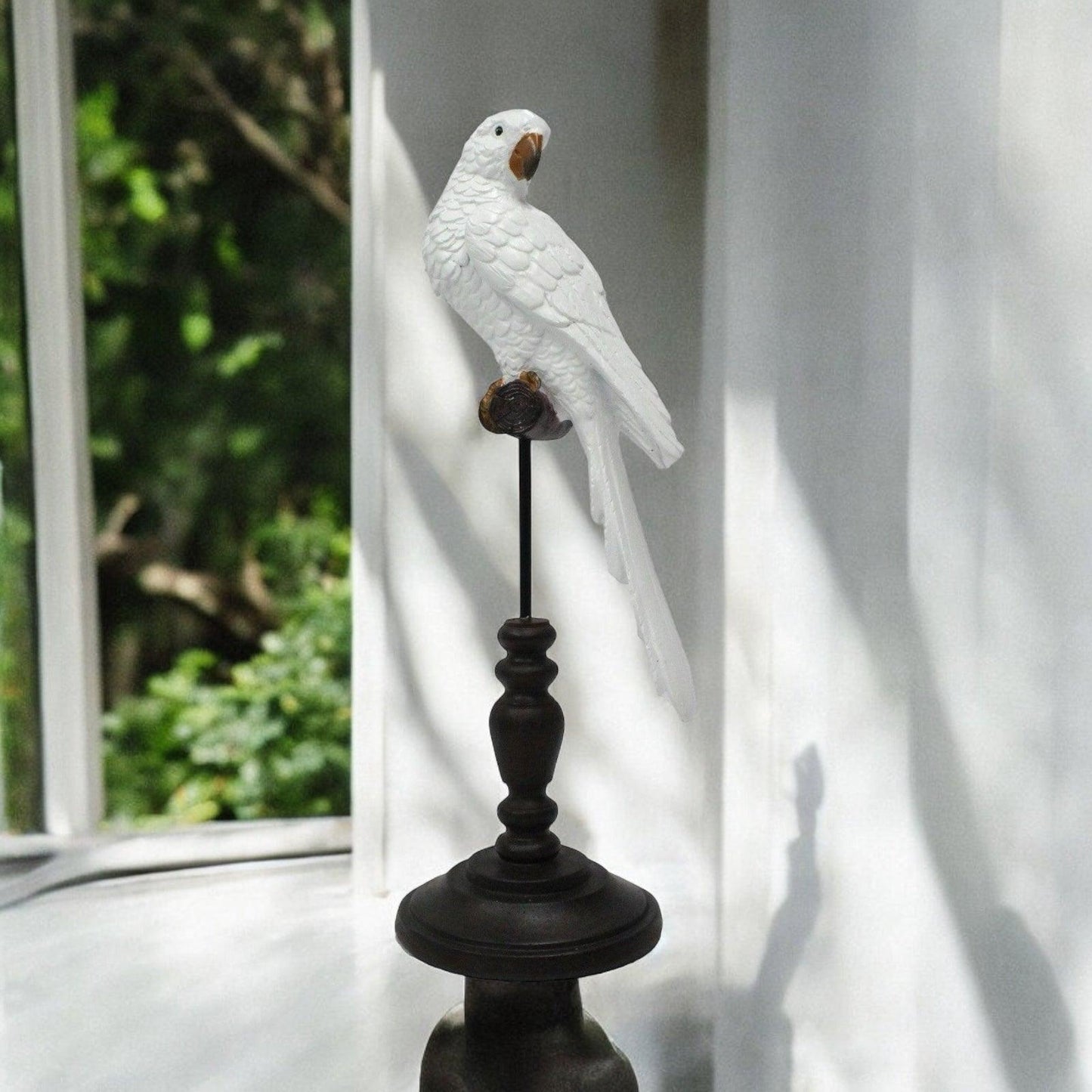 Parrot Bird On Stand Ornament - The Renmy Store Homewares & Gifts 